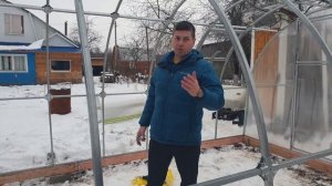 7 декабря 2019 г. - Сборка теплицы на краб системе