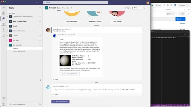 Demo - Create incoming webhooks in a Microsoft Teams channel смотреть онлайн
