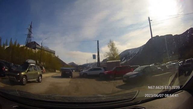 Driving in Murmamsk region: Кировск - Апатиты 07/06/2023 (timelapse 4x) смотреть онлайн