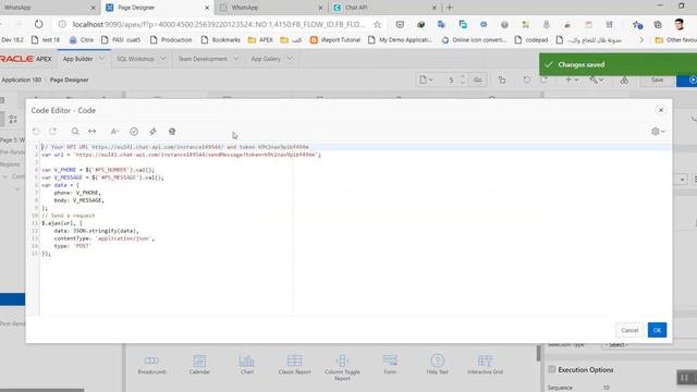 Send WatsApp Message From Oracle APEX Using [ chat API ] смотреть онлайн