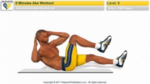8 Min Abs Workout - Level 3 - P4P Music