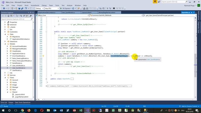 How to get the DbContext ApplicationDbContext in Asp.Net MVC Core смотреть онлайн
