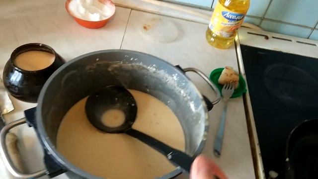 Как делать блинчики на сале)