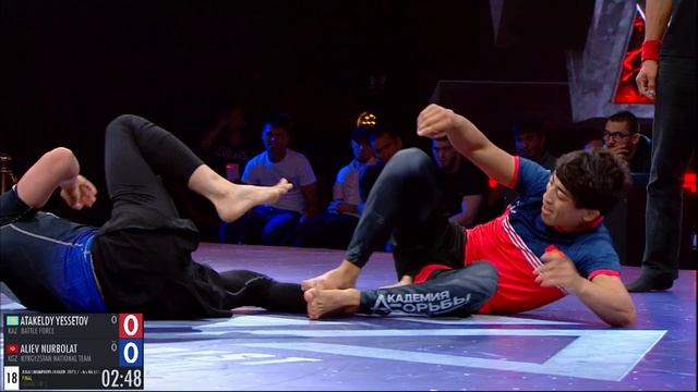 - 65 kg Atakeldy Yessetov Battle Force vs Aliev Nurbolat KNT смотреть онлайн