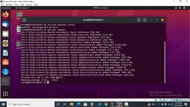 Docker basic installation, command, setup apache2 server in container and run file смотреть онлайн
