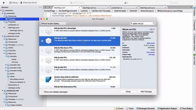 002 Installing a Nuget component to handle database operations смотреть онлайн
