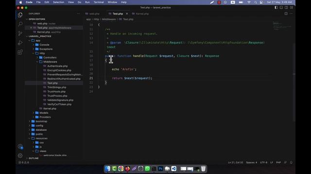 Laravel 10 Fundamental [Part 37] - Global Middleware смотреть онлайн