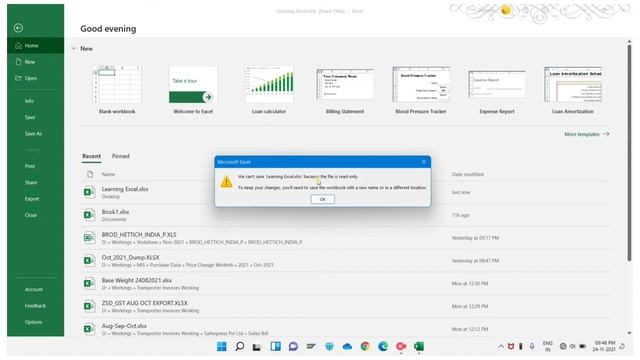 Always open Read-only file | Microsoft Excel tutorial video#tutorial смотреть онлайн