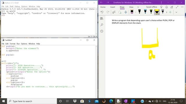 Stack Implementation Python||User Choice||Part-3 смотреть онлайн