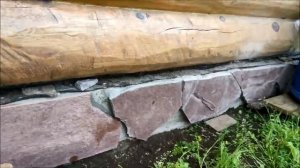 Как наклеить камень плитняк на цоколь