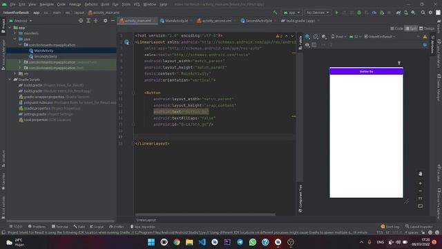 startActivityForResult in Android Studio | KOTLIN смотреть онлайн