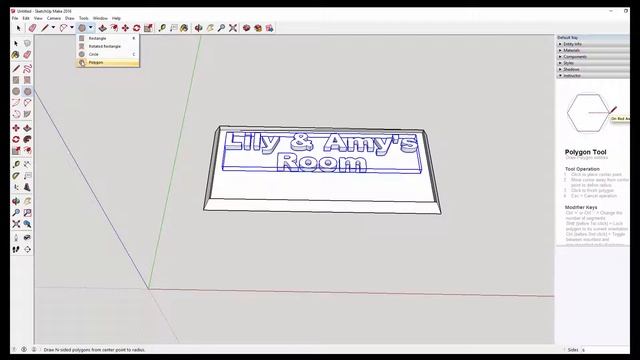 How to Create a 3D Door Sign in Sketch UP - 3D Printer смотреть онлайн