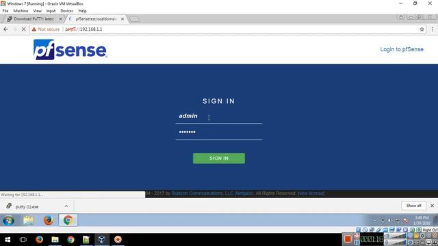 PFSense console accessing using putty смотреть онлайн
