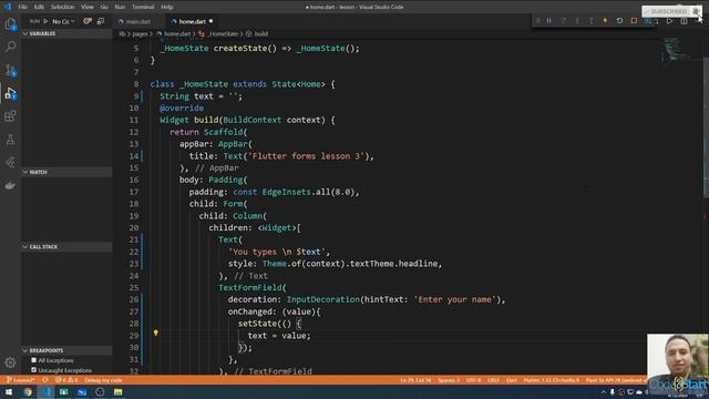 48- Flutter Handle changes to a text field смотреть онлайн