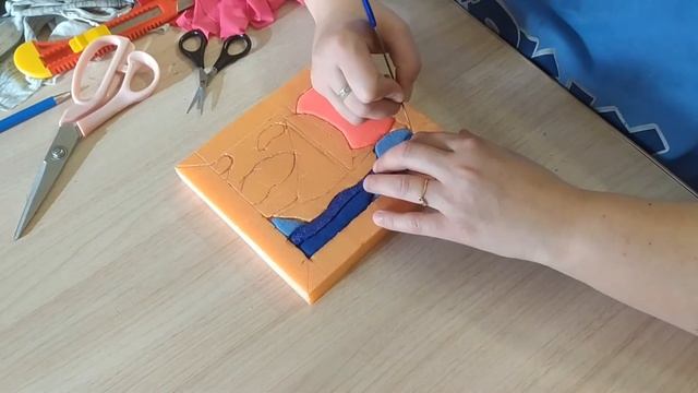 МАСТЕР-КЛАСС кинусайга... от А до Я... современное рукоделие... картина из ткани