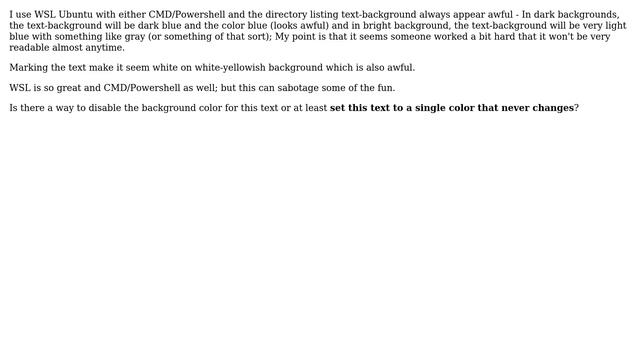 WSL Ubuntu - How to change background-color of directory listing text in CMD/Powershell? смотреть онлайн