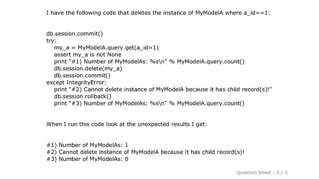MySQL : Bug in SQLAlchemy Rollback after DB Exception? смотреть онлайн
