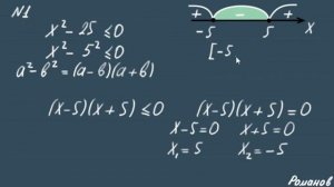 КВАДРАТНЫЕ НЕРАВЕНСТВА огэ по математике