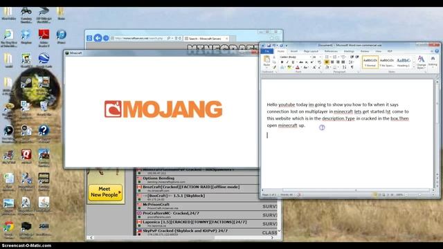 How To fix "connection failed " on multiplayer in minecraft смотреть онлайн