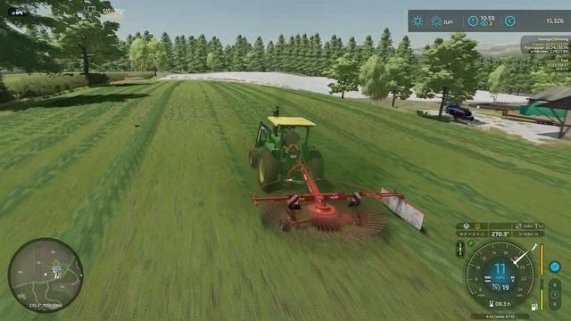 Stacking Bales, Making Alfalfa Bales, Göweil Baler - FarmingSimulator 22 The Valley The Old Farm #1 смотреть онлайн