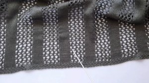 Мужская летняя футболка-сеточка спицами. Мастер-класс. Часть 1. Men's T-shirt. Master class. Part 1.