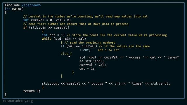 C++ Program to Count Number of Consecutive Inputs смотреть онлайн