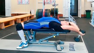 Пуловер с гантелей лёжа: техника выполнения смотреть онлайн