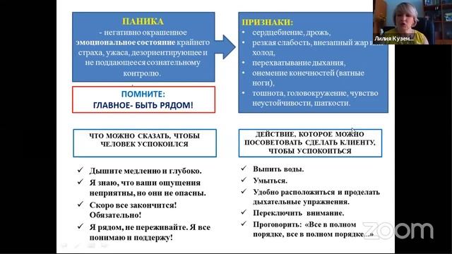 Вебинар на тему «Особенности оказания консультативной помощи в дистанционном режиме» смотреть онлайн
