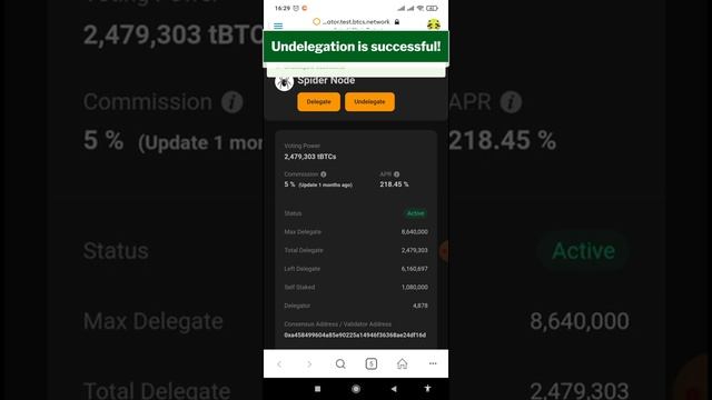 Satoshi BTCs - How to Undelegate your tBTCs from Validator Nodes - CORE Mining смотреть онлайн