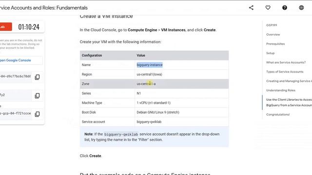 Service Account and Roles Fundamentals [GSP199] | Qwiklabs | Google Cloud Platform смотреть онлайн