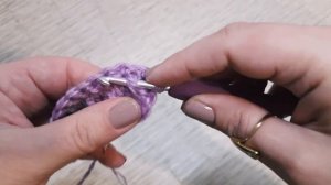 Повязка-Чалма крючком.?узор плотный всего 2 ряда??