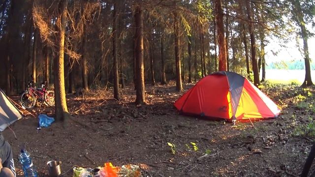 Велопоход.Ночевка в лесу.Отдых на природе. смотреть онлайн