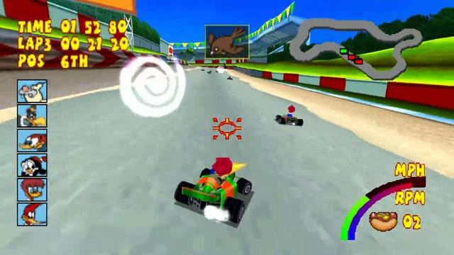 [PS1 RIP] Woody Woodpecker Racing смотреть онлайн