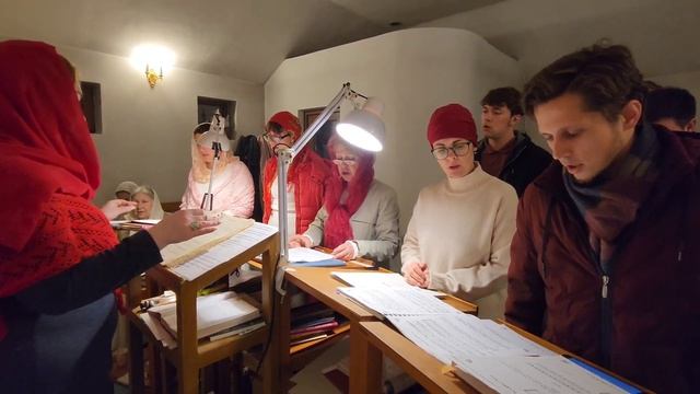 Ирмосы канона "Волною морскою". Полунощница смотреть онлайн