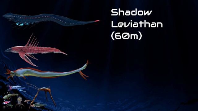 Subnautica Creatures And Leviathans Size Comparison