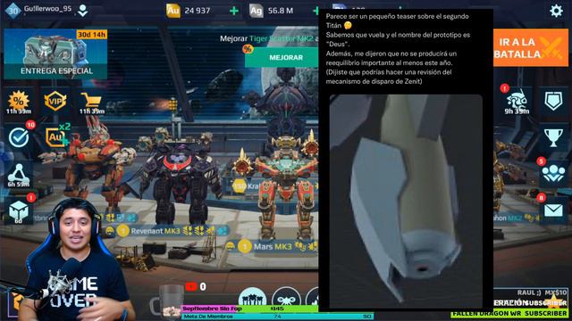 🔰NUEVO TITAN DEUS - QUE NUEVAS ARMAS VENDRAN...??? *WAR ROBOTS* | Guillerwoo_95 смотреть онлайн