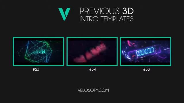 Free 3D Intro #56   Cinema 4D AE Template