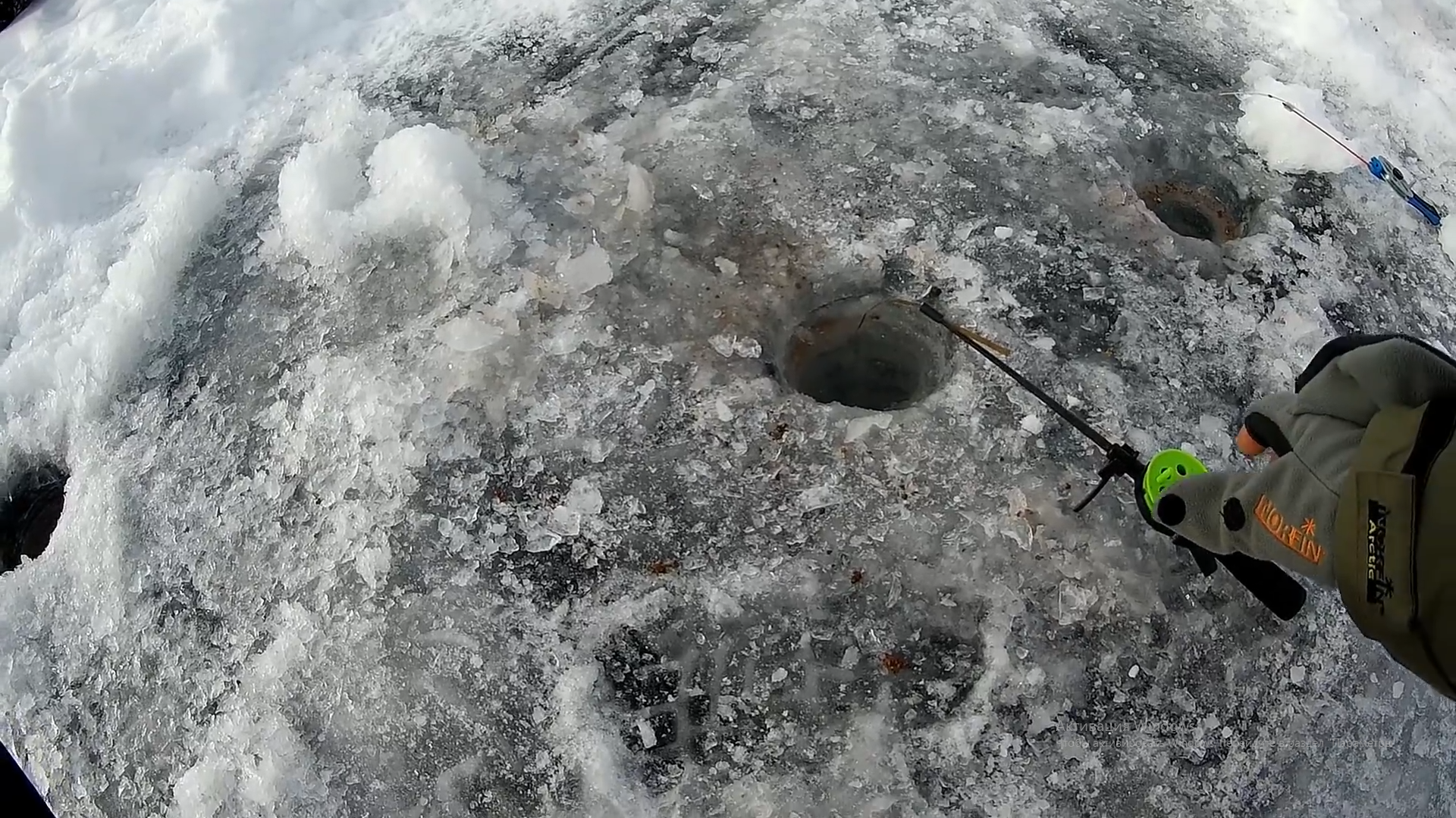 Только опустил донку и сразу загнуло кивок. Зимняя рыбалка смотреть онлайн