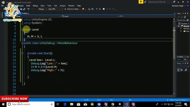 Enum in C# (Practical) смотреть онлайн