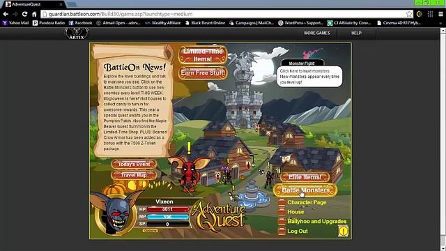 ADVENTURE QUEST HACK auto kill (No longer working) смотреть онлайн