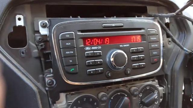 Снятие магнитофона на Форд Мондео 4 поколения смотреть онлайн