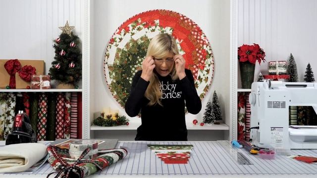 Make a Bargello Tree Skirt w/ June Tailor Pre-Printed Batting | a Shabby Fabrics Quilting Tutorial смотреть онлайн