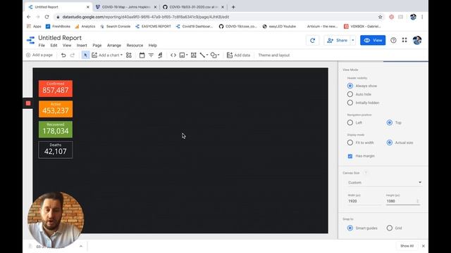 Google Data Studio - How to create a dashboard for coronavirus смотреть онлайн