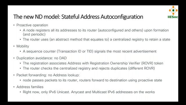 6LoWPAN ND and RPL: present, interaction, future - RFC 8505, 8928, 9010, Multicast draft смотреть онлайн