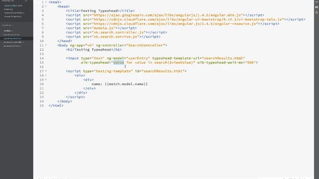 Autocomplete Search with Angular Typeahead Directive смотреть онлайн