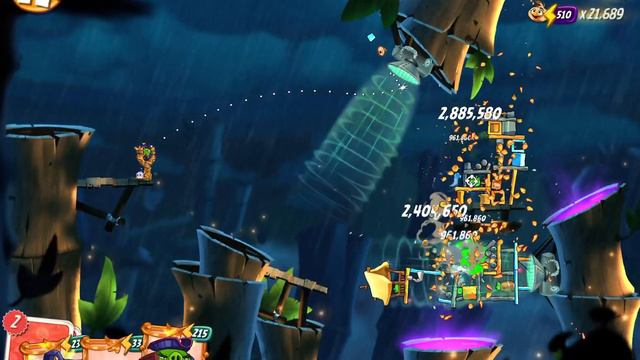 Angry Birds 2 AB2 King Pig Panic - 2022/11/30 for extra Melody x3 card смотреть онлайн