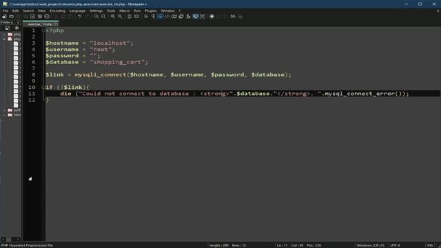 HOW TO CONNECT TO A MYSQL DATABASE IN PHP смотреть онлайн