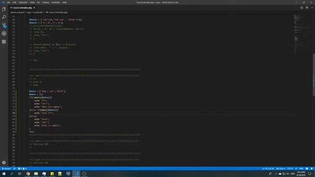 Porspch'CH : สอน if else if else ใน php смотреть онлайн