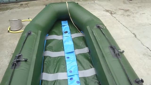 Самодельный надувной киль под слани плоскодонной лодки