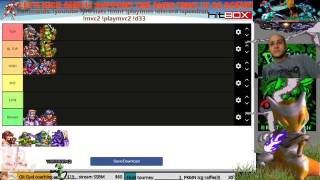 TMNT TF SNES Tier List смотреть онлайн